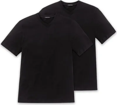 Produktbild von Schiesser Herren 2PACK T-shirt DPK schwarz M