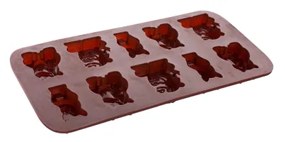 Produktbild von BANKETT Formen für Schokolade Silikon KULINARISCH Brown 20,4 x 10,5 cm, Tiere