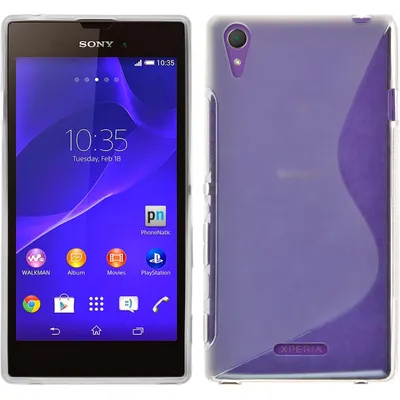 Produktbild von PhoneNatic Case kompatibel mit Sony Xperia T3 - clear Silikon Hülle S-Style + 2 Schutzfolien