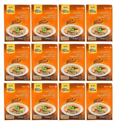 Produktbild von AHG Würzpaste für Indonesisches Gemüse Curry Sayur Lodeh 12x50g