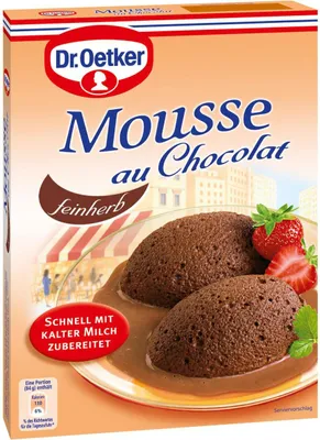 Obrázok produktu pre Dr.Oetker Mousse au Chocolat jemná horká s vysokým obsahom kakaa 86g