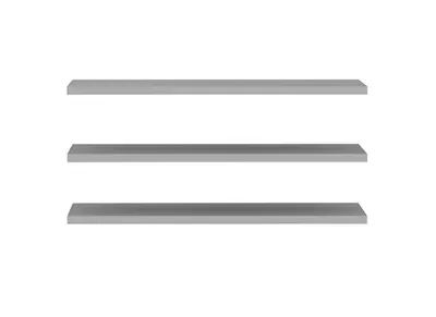Image de Lot de 3 étagères de 83 cm pour armoire, couleur grise