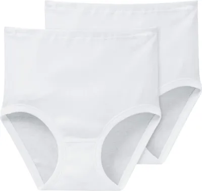 Produktbild von Schiesser Damen Slip 2-er Pack, 000005-100, Gr. 46 (3XL), Weiß (100-weiss)