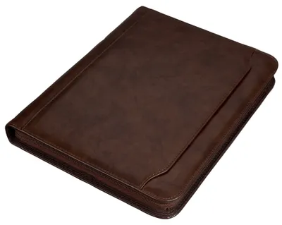 Produktbild von Alassio Ringbuchmappe "MASSA" A4 Kunstleder braun