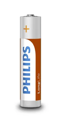 Obrázek produktu pro Philips LongLife Baterie R03L4B/10, Baterie na jedno použití, Zinko-uhlíkový, 1,5 V, 10,5 mm, 10,5 mm, 44,5 mm
