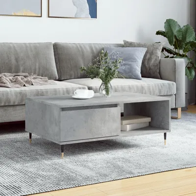 Produktbild von The Living Store Couchtisch Betongrau 90x60x35 cm Holzwerkstoff