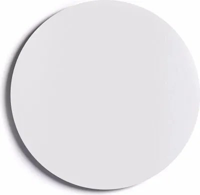 Produktbild von Runde Magnetplatte SLIMboard weiß 30 cm Durchmesser - rahmenlose weiße Tafel