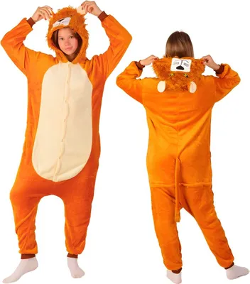 Immagine prodotto di Pigiama Onesie Kigurumi Costume Leone Travestimento Bambini 125 - 135cm