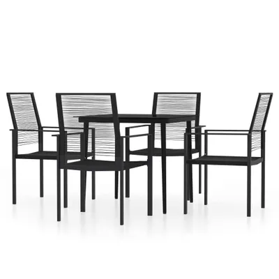 Produktbild von 5-tlg. Garten-Essgruppe Schwarz