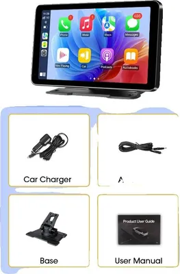 Image de Lecteur vidéo multimédia, CarPlay sans fil, prise en charge d'Android Auto, édition de base