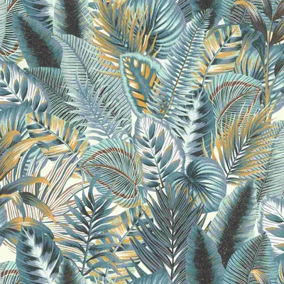 Produktbild von Vliestapete 833997 Rhapsody blätter blau