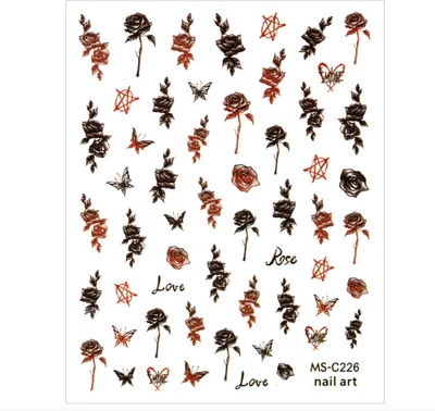 Produktbild von Nagelsticker dünn selbstklebend Halloween MS-C226