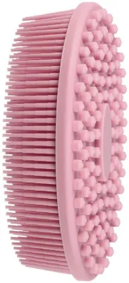 Productafbeelding van Siliconen lichaamsscrub, 2-in-1 borstel, roze, voor massage