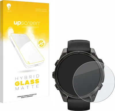 Produktbild von upscreen Entspiegelungs Schutzglas für Garmin Fenix 8 / 8 Pro (47 mm) Schutzfolie Panzer Folie Glas Display Schutz matt
