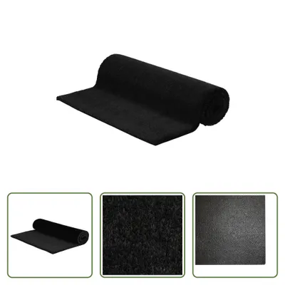 Produktbild von The Living Store Fußmatte Schwarz 100x200 cm Kokosfaser Getuftet