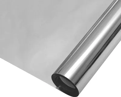 Productafbeelding van Zonbeschermfolie, 5 stuks, statisch reflecterend, zilverkleurig, PVC