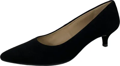 Produktbild von F08 decollete donna schwarz UNISA JIRON Wildlederschuh Frau schmale Passform