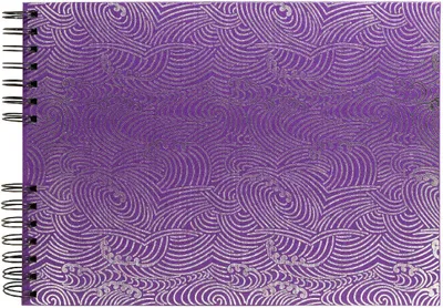 Imagen del producto de EXACOMPTA 16503E Álbum de fotos con espiral, diseño "Japón", 320 x 220 mm, color violeta