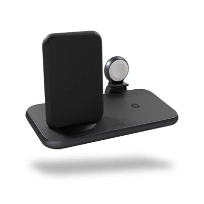 Obrázok produktu pre ZENS ZEDC15B/00, Vnútorný, AC, USB, Bezdrôtové nabíjanie, 1,5 m, Čierna