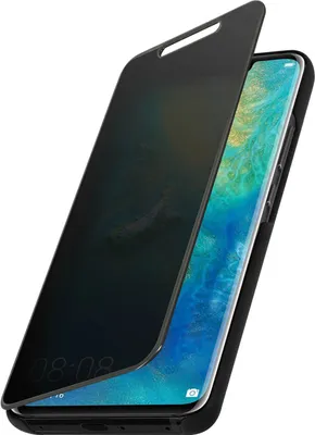 Produktbild von Avizar, Klappetui mit Spiegeleffekt und Standfunktion für Huawei Mate 20 Pro, Schwarz