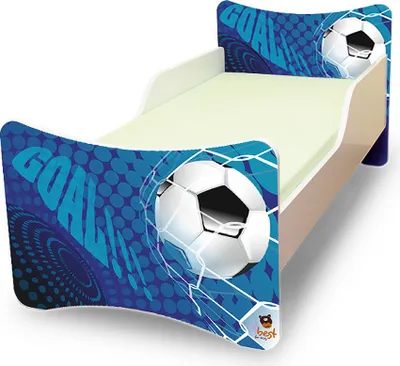 Produktbild von Best for Kids Kinderbett 90x180 cm ohne Matratze mit Rausfallschutz Goal