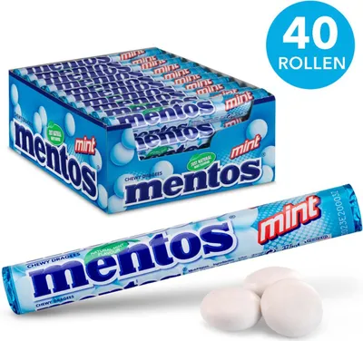 Produktbild von Mentos Minze Dragees 40 x 38 Gramm