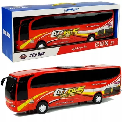 Produktbild von QULKI Reisebus mit Friktionsantrieb Große Skala Spielzeugbus