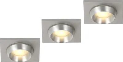 Produktbild von GLOBO Deckenstrahler Wohnzimmer Einbaustrahler Deckenleuchte 3er Set 12270-3