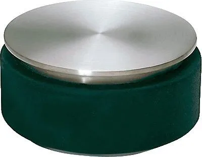 Produktbild von Blomus Türstopper 1 kg Stop, für schwere Türen, Unterseite mit Kratzschutz, Ø 9 cm, Edelstahl matt / Gummi, 68307