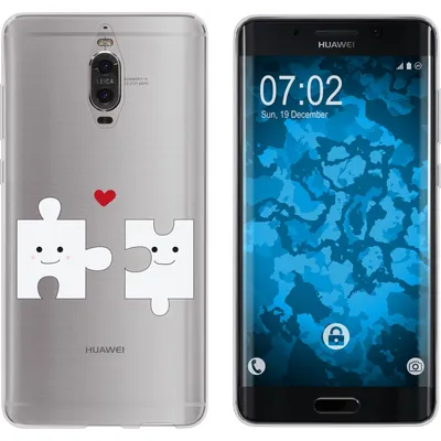 Produktbild von PhoneNatic Case kompatibel mit Huawei Mate 9 Pro Silikon-Hülle in Love M1