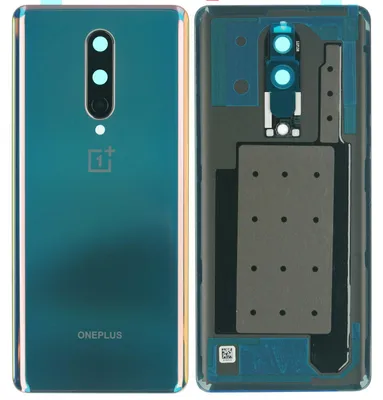 Produktbild von Oneplus 8 Backcover + Kameraglas + Kleber (Polar Silver), Silber