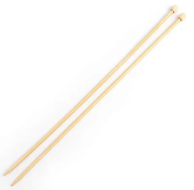 Produktbild von 1 Paar Bambus-Stricknadel gerade Länge 35 cm Jackenstricknadeln