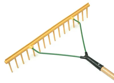 Productafbeelding van MM Eurotool Polyhark met egaliseerkant 64 cm en houten steel 160 cm