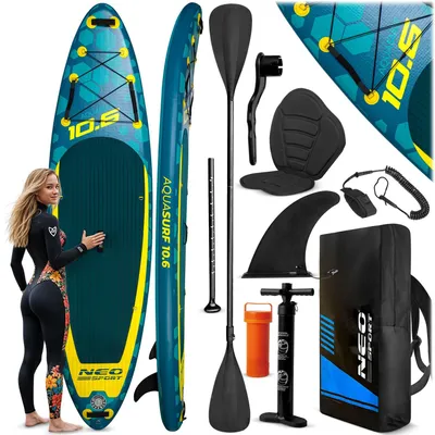 Zdjęcie produktu dla Deska SUP do pływania pompowana STAND UP PADDLE 320cm AKCESORIA ZESTAW