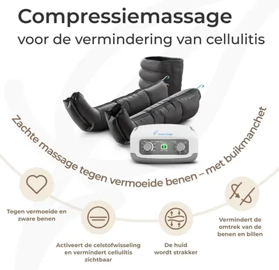 Produktbild von Venen 4 Golfmassagegerät mit Bauch- und Beinmanschetten, 4 Luftkammern, einfache Einstellung von Druck und Zeit