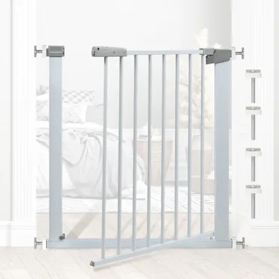 Produktbild von Clanmacy Türschutzgitter 76-83cm Türschutzgitter Schutzgitter ohne Bohren für Hunde Katzen Treppenschutzgitter