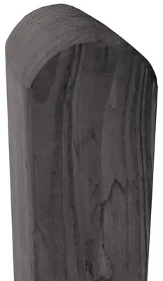 Produktbild von WOODTEX | 1,90 m | Grau 8x8 cm Zaunbohlenpfosten Kiefer Rundkopf, Kesseldruckimprägniert, Witterungsbeständig, Verzugsarm, Gartenholz, Langlebig