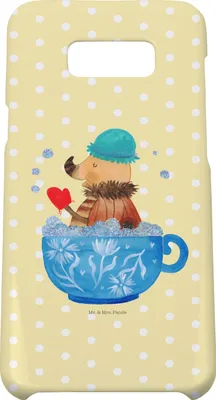 Produktbild von Mr. & Mrs. Panda Samsung Galaxy S8 plus Handyhülle  Nachtfalter Schaumbad - Gelb Pastell - Geschenk, Tasse, Ziele, Bad, Handy Case, Lustige Sprüche, WC, Träumen, Hülle