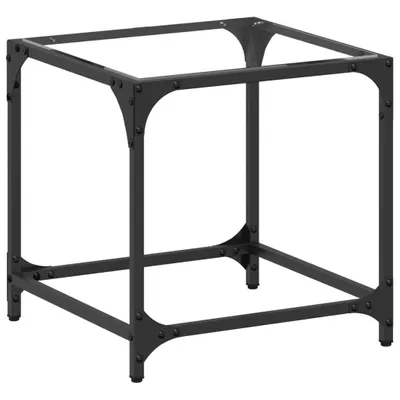 Produktbild von vidaXL Couchtisch mit Glasplatte Transparent 40x40x40 cm Stahl