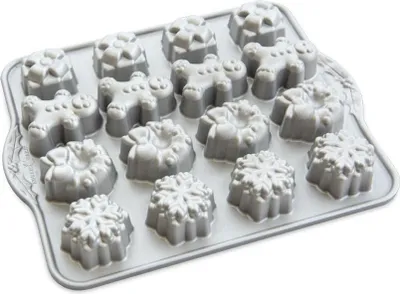 Produktbild von NORDIC WARE Mini-Muffinform 4 Formen, 16 Formen, Silber