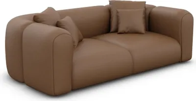 Produktbild von Echtleder 2-Sitzer Couch Belio Braun