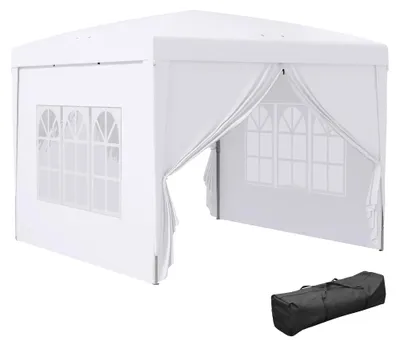 Produktbild von Outdoor-Faltzelt, wetterfest, tragbares Design, WEISS