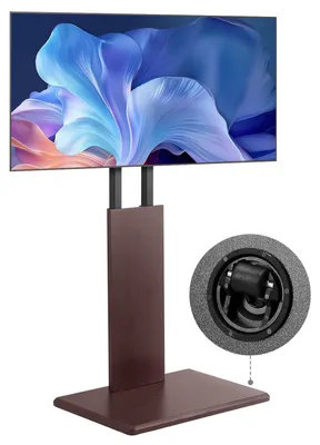 Zdjęcie produktu dla Stojak TV VEVOR do telewizorów o przekątnej 812,8-1778 mm, nośność 45 kg, możliwość obrotu o ±15° w lewo-prawo i regulacji wysokości, odpowiedni do narożnych sypialni i salonów