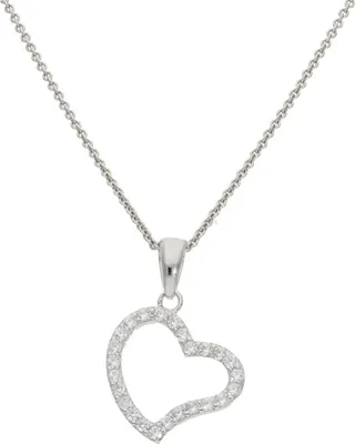 Produktbild von Kettenanhänger Silber 925 Herz mit Zirkonia JL52-02-0130 JuwelmaLux