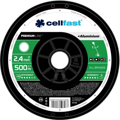 Produktbild von Cellfast PREMIUM Mähfäden auf Spule 2,4  mm x 500 m Rund