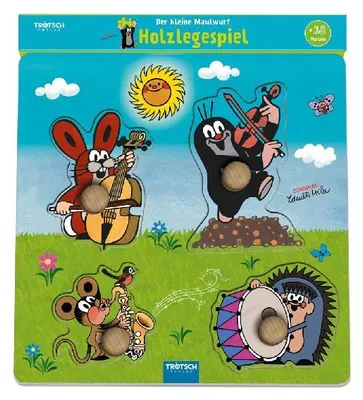 Produktbild von Trötsch Der kleine Maulwurf Holzlegespiel Musikanten