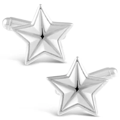 Image de Boutons de manchette en forme d'étoile en argent sterling