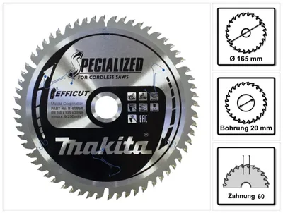 Immagine prodotto di Makita B-69864 Sega EFFICUT 165x20x60Z