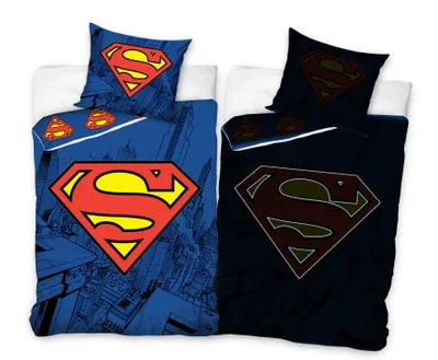 Produktbild von Superman Bettwäsche Glow in The Dark – Leuchteffekt 135 x 200 cm