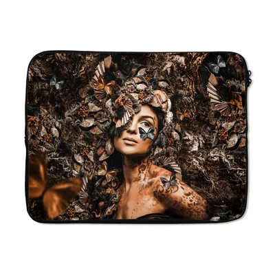 Produktbild von MuchoWow® Laptop Hülle 15 Zoll Luxus - Pflanzen - Frau Laptoptasche - Laptoptasche - Sleeve - Rundum-Schutz